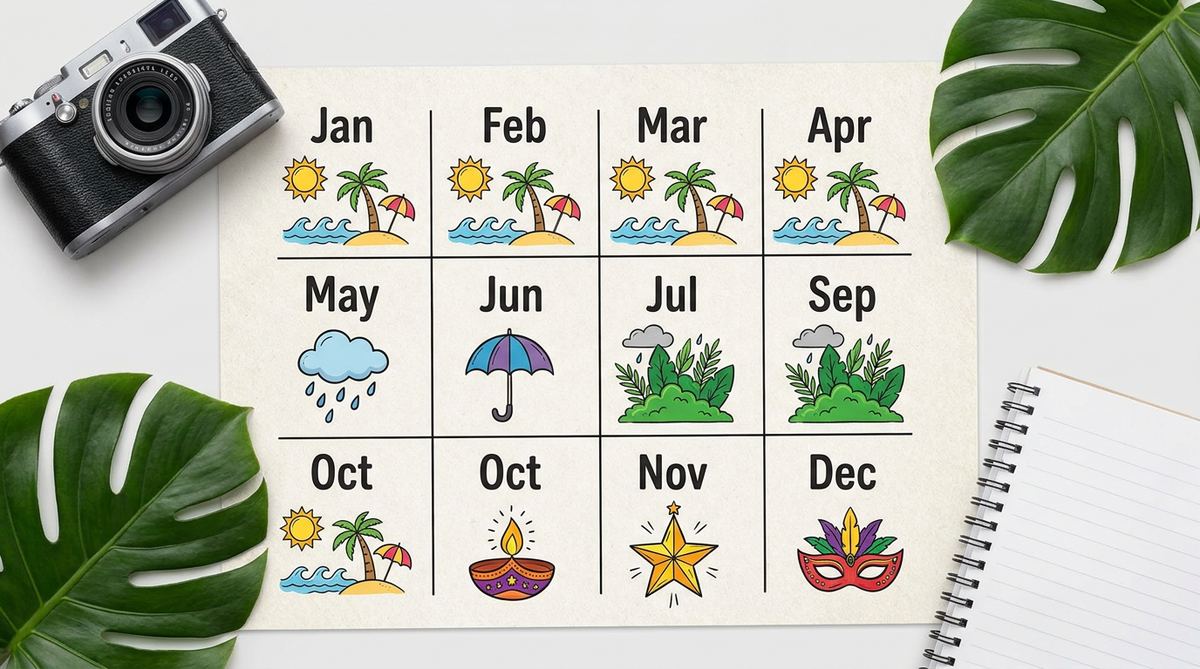 Marketing calendar for Goa tourism seasons across the year